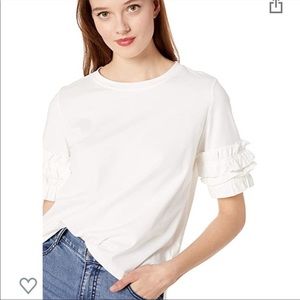 Ella Moss top size M in ivory/white